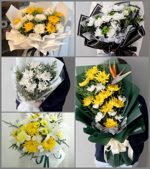 安徽阜阳市颍上县黄坝乡白事花束代送